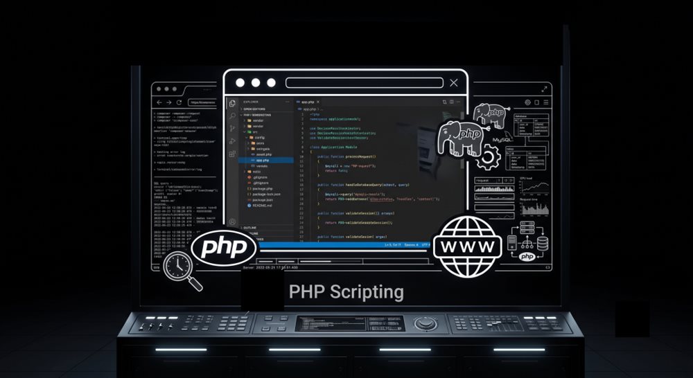 برمجة PHP — laptop screen preview